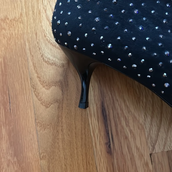 NWOT Nina Suede and Bling Booties - Picture 3 of 5